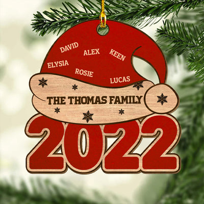 Family Together - Personalized Custom 1-layered Wood Ornament