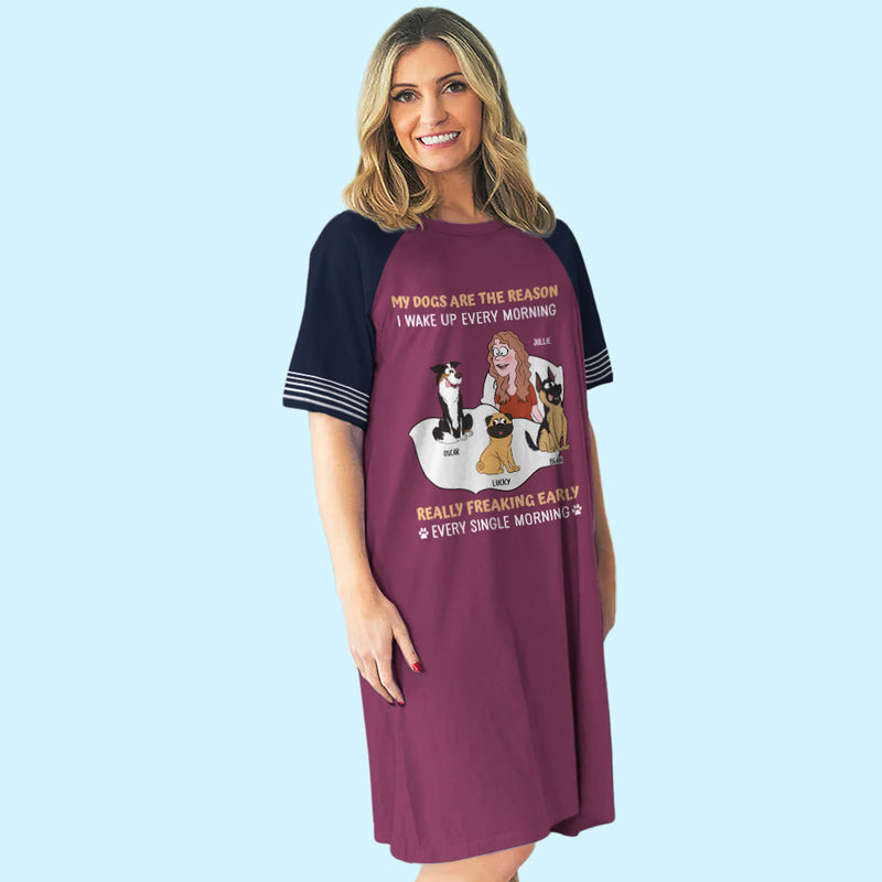 My Dog Is - Personalized Custom 3/4 Sleeve Dress