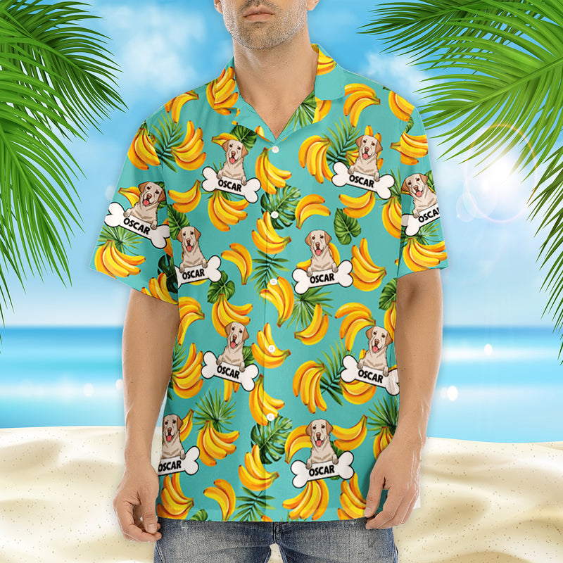 Dog Peeking - Personalized Custom Hawaiian Shirt