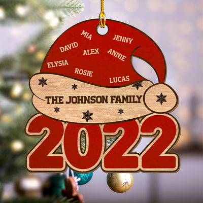 Family Together - Personalized Custom 1-layered Wood Ornament