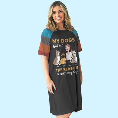 The Reason To Smile - Personalized Custom 3/4 Sleeve Dress