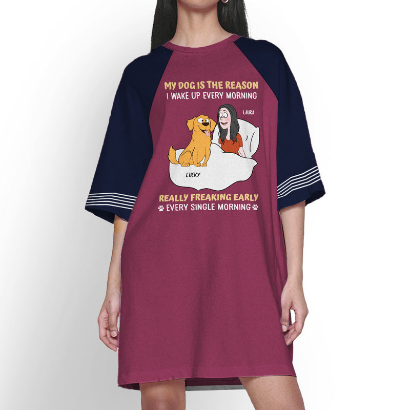 My Dog Is - Personalized Custom 3/4 Sleeve Dress