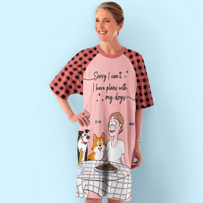 I Have Plans - Personalized Custom 3/4 Sleeve Dress