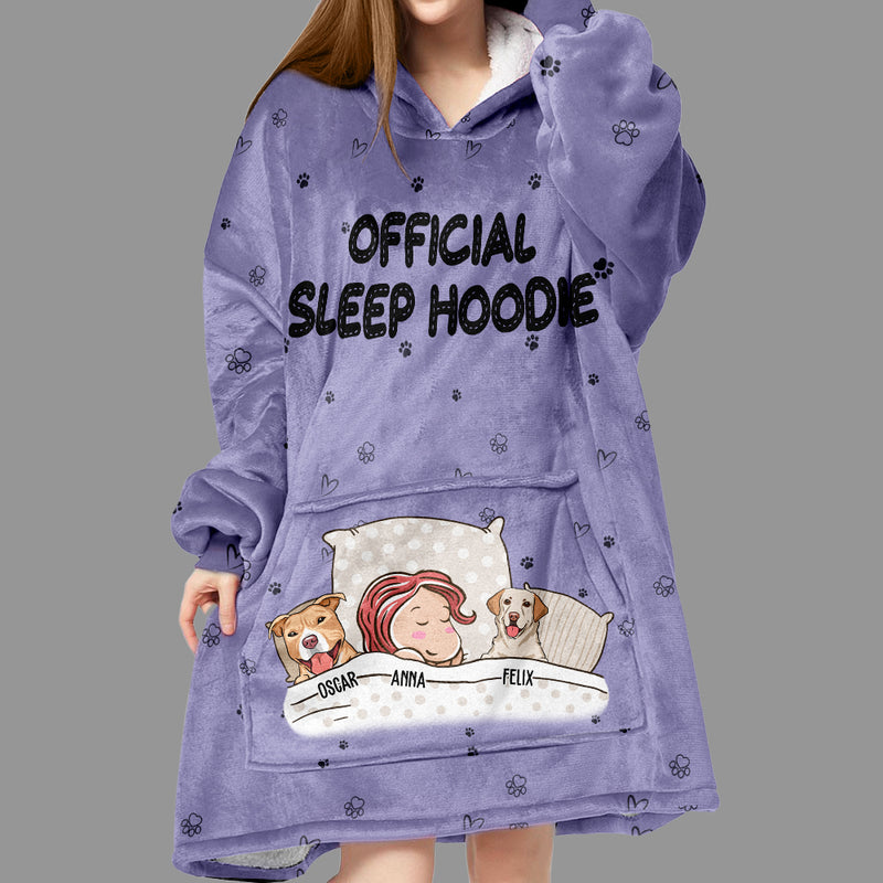 Official Sleep Hoodie - Personalized Custom Blanket Hoodie