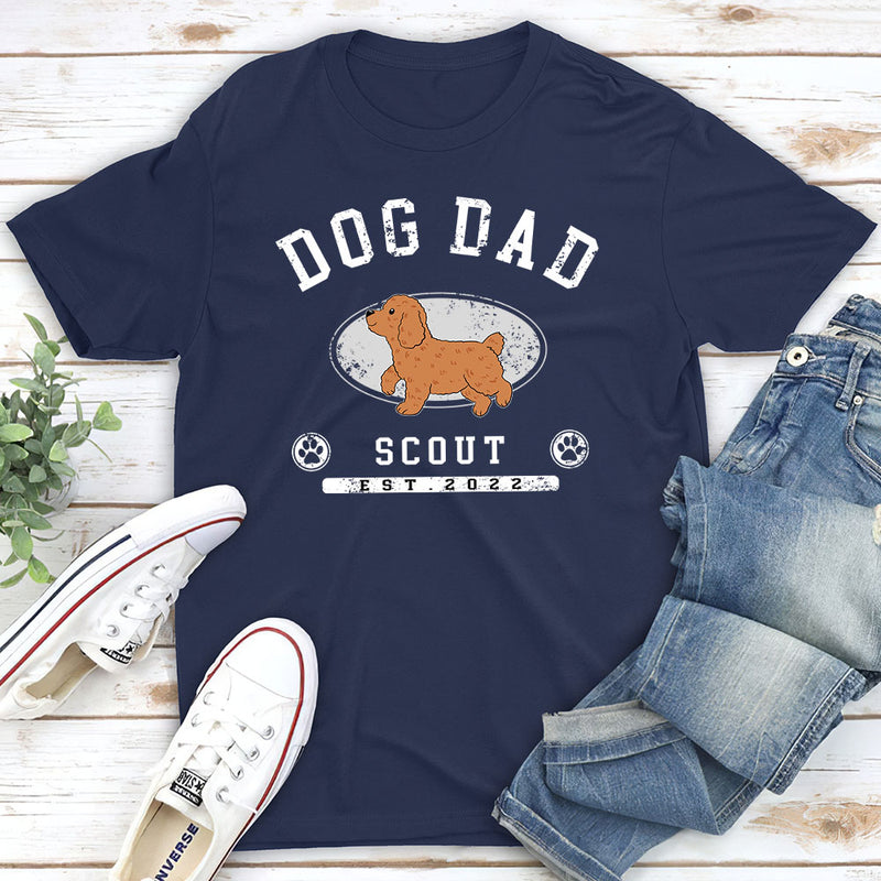Dog Mom/Dad Est - Personalized Custom Unisex T-shirt