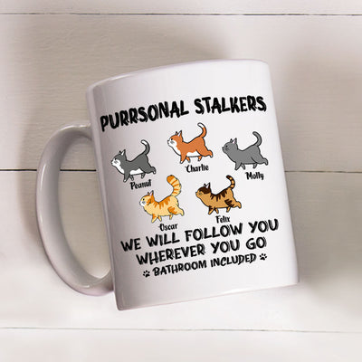 Cat Purrsonal Stalker - Personalized Custom Coffee Mug