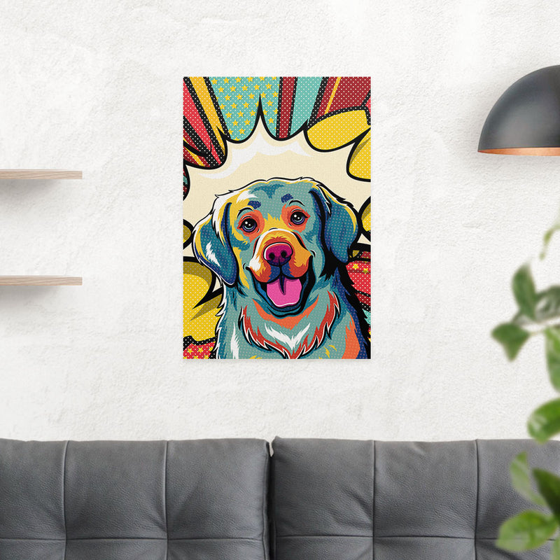 Golden Retriever Pop Art 2 - Poster