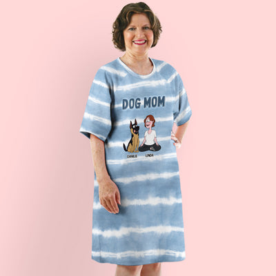 Dog Mom 2 - Personalized Custom 3/4 Sleeve Dress