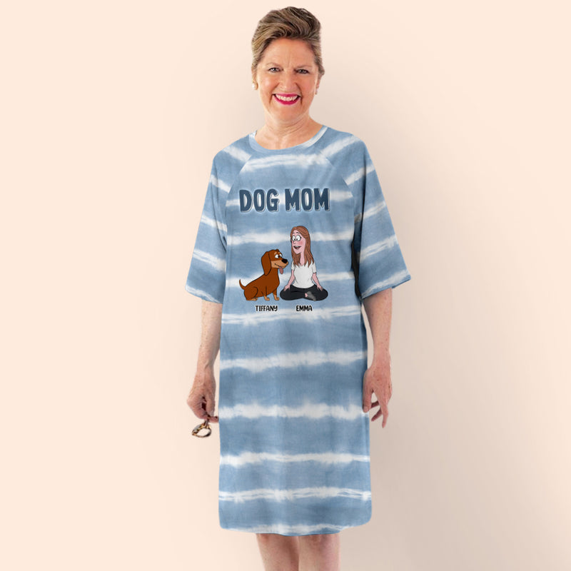 Dog Mom 2 - Personalized Custom 3/4 Sleeve Dress