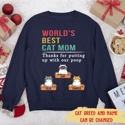 Putting Up With My Poop - Personalized Custom Sweatshirt