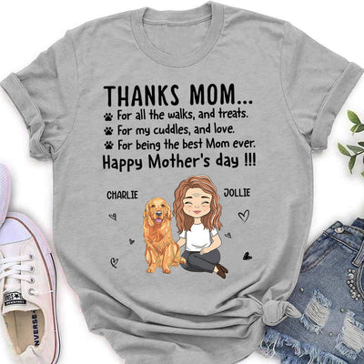 Thanks Mom - Personalized Custom Women's T-shirt