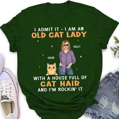 Rockin' Cat Lady Life - Personalized Custom Unisex T-shirt