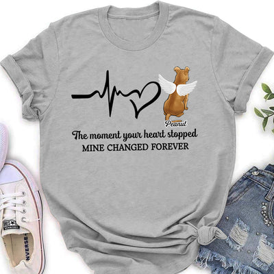 The Moment Your Heart Stopped - Personalized Custom Women's T-shirt