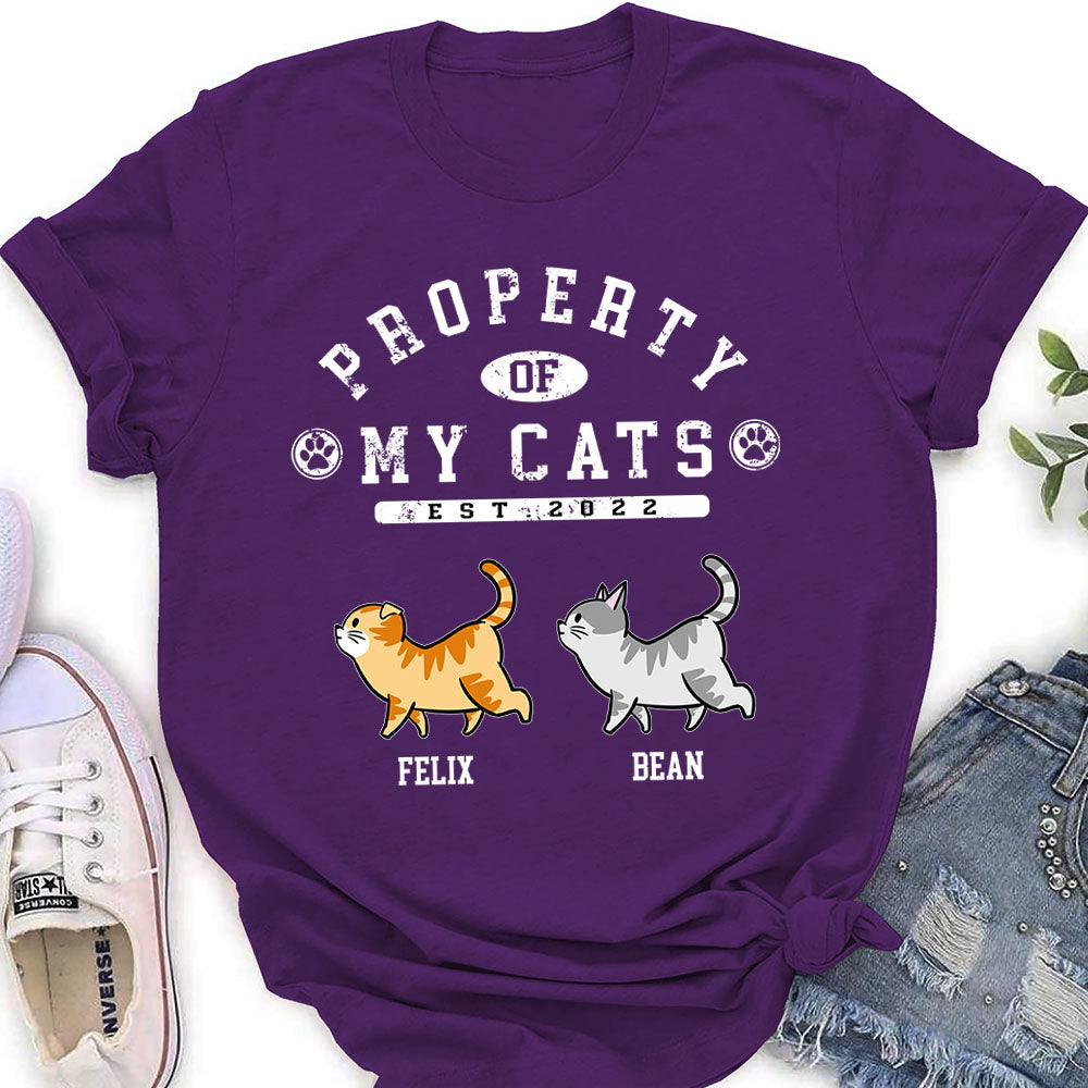 Cat Property - Personalized Custom Women's T-shirt 