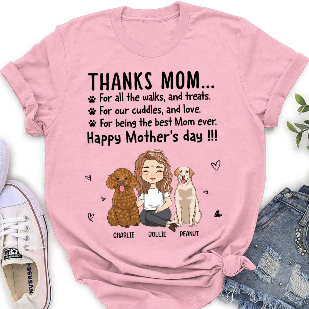 Thanks Mom - Personalized Custom Women's T-shirt 