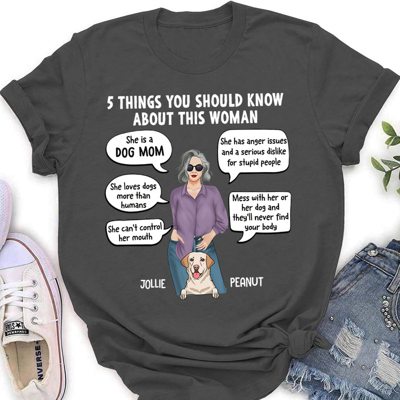 5 Things Dog Mom - Personalized Custom Women&