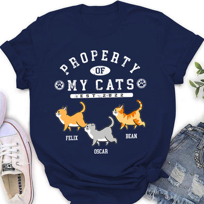 Cat Property - Personalized Custom Women's T-shirt