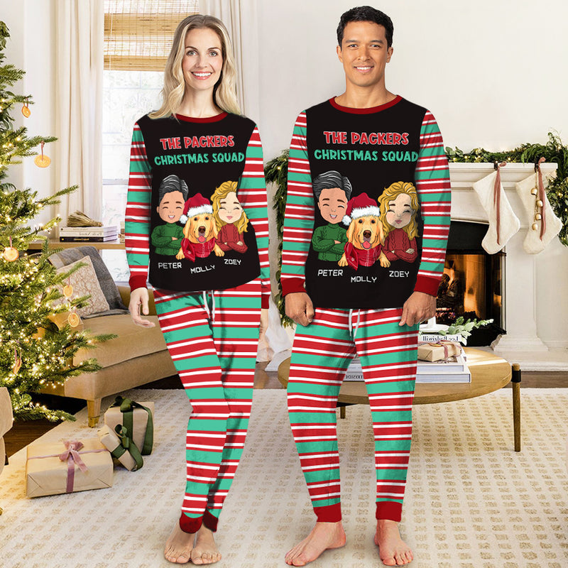 Christmas Squad - Personalized Custom Matching Pajama Set