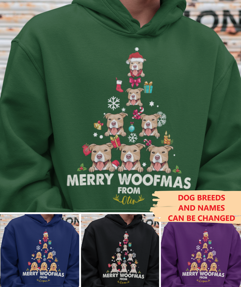 Merry Woofmas - Personalized Custom Hoodie