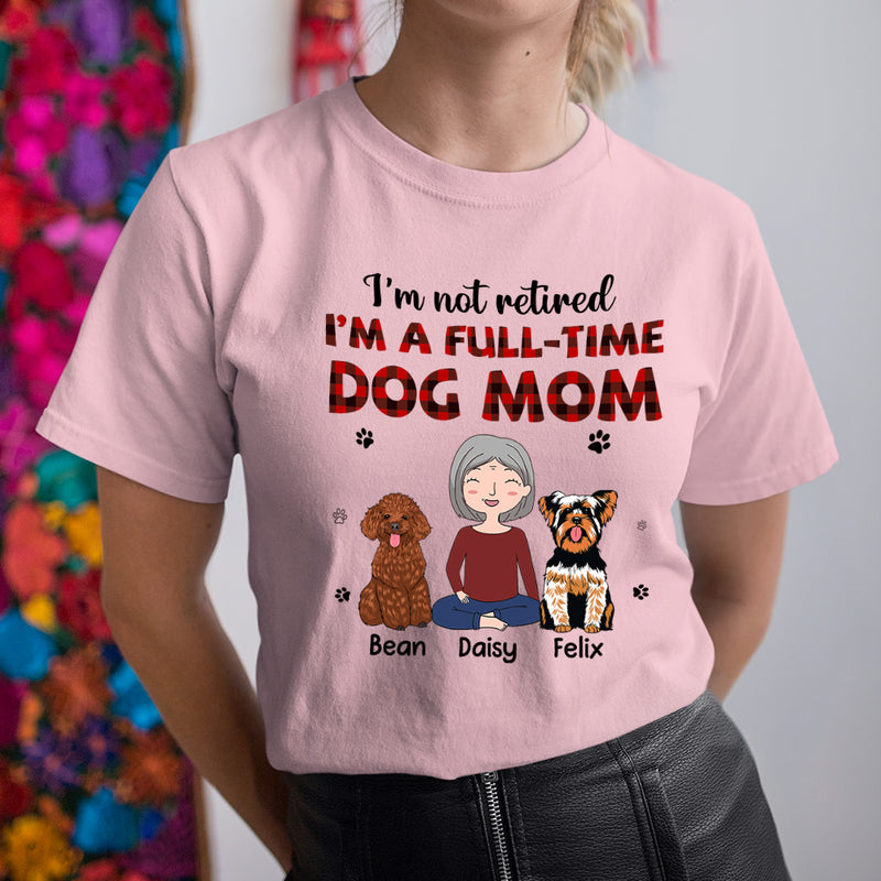 Full-Time Dog Mom 1 - Personalized Custom Premium T-shirt