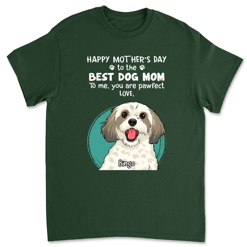 Pawfect Dog Mom - Personalized Custom Unisex T-shirt