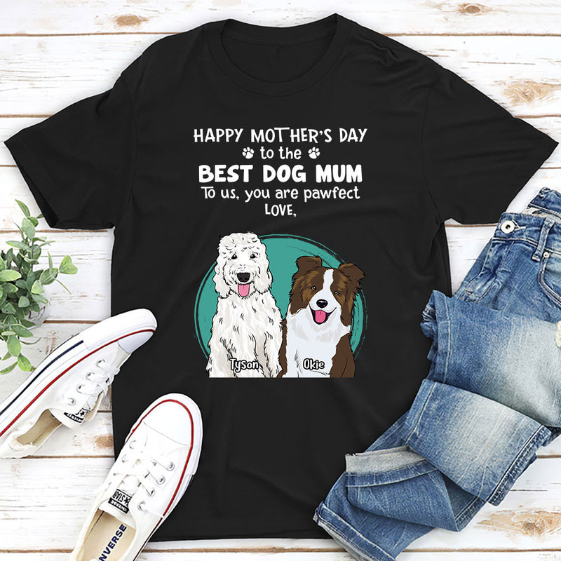 Pawfect Dog Mom - Personalized Custom Unisex T-shirt