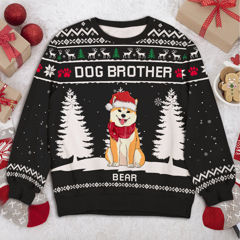 Dog Winter - Personalized Custom Kids All-Over-Print Sweatshirt