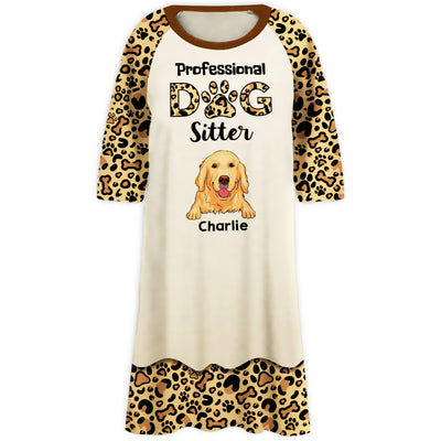 Professional Dog Sitter - Personalized Custom 3/4 Sleeve Dress