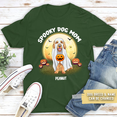Spooky Dog Mom - Personalized Custom Unisex T-shirt