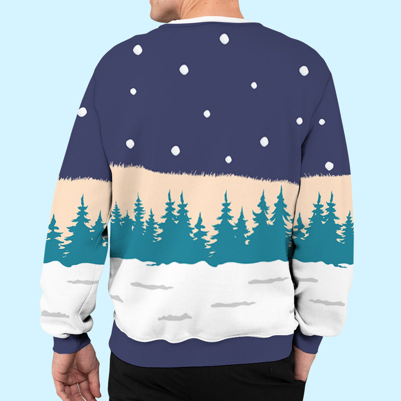 Holiday Sweatshirt - Personalized Custom All-Over-Print Sweatshirt