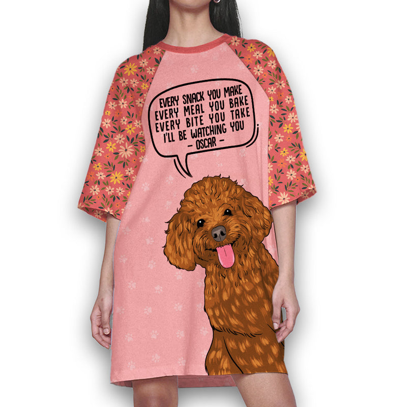 Watching You - Personalized Custom 3/4 Sleeve Dress