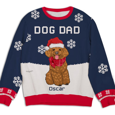 Winter Dog Dad Mom - Personalized Custom All-Over-Print Sweatshirt