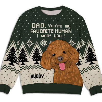 Favorite Human 2 - Personalized Custom All-Over-Print Sweatshirt