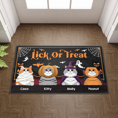 Lick Or Treat - Personalized Custom Doormat