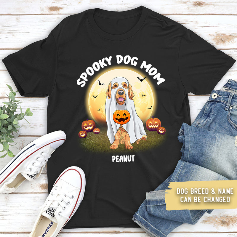 Spooky Dog Mom - Personalized Custom Unisex T-shirt