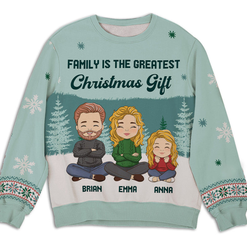 The Greatest Gift - Personalized Custom All-Over-Print Sweatshirt