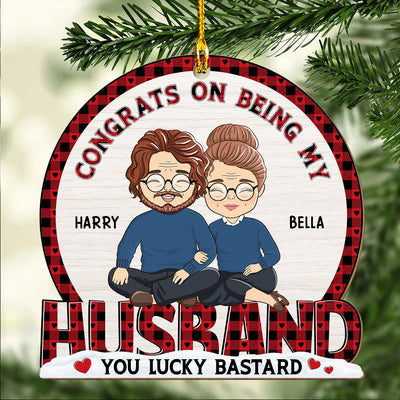 Congrat On Being - Personalized Custom 1-layered Wood Ornament