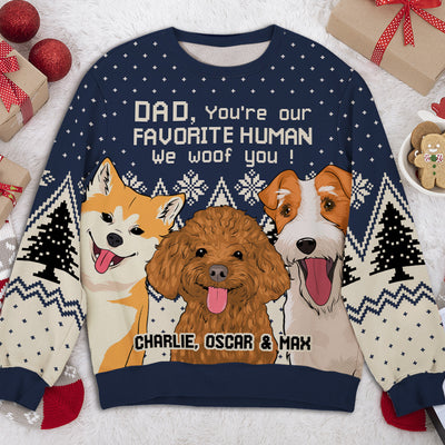 Favorite Human 2 - Personalized Custom All-Over-Print Sweatshirt