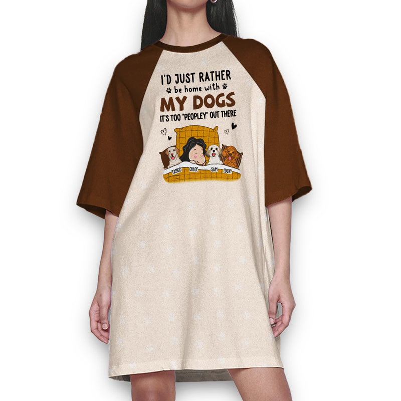 Rather Be Home 2 - Personalized Custom 3/4 Sleeve Dress