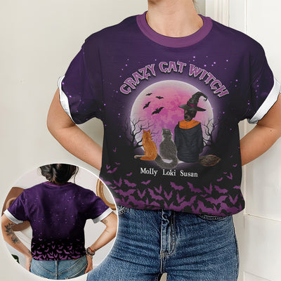Cat Witch - Personalized Custom All-over-print T-shirt