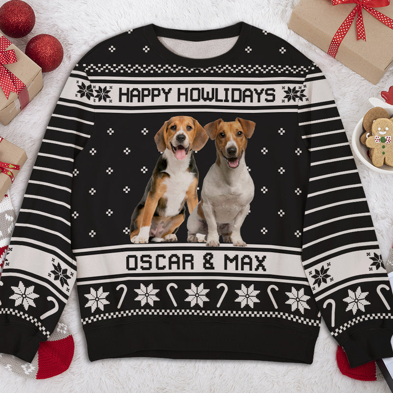 Merry Woofmas Photo - Personalized Custom All-Over-Print Sweatshirt