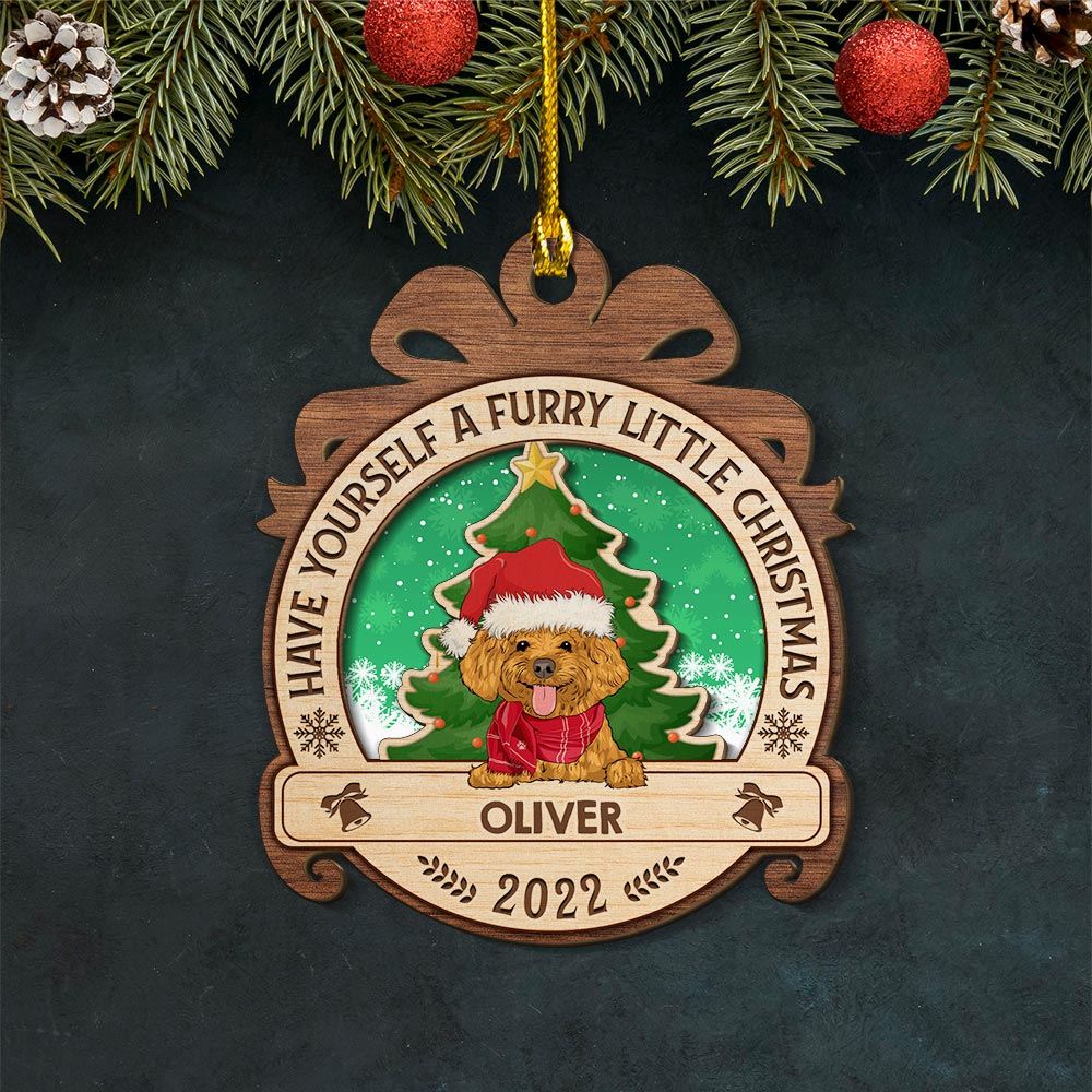 Have Yourself A Furry Little Christmas - Personalized Ornament For