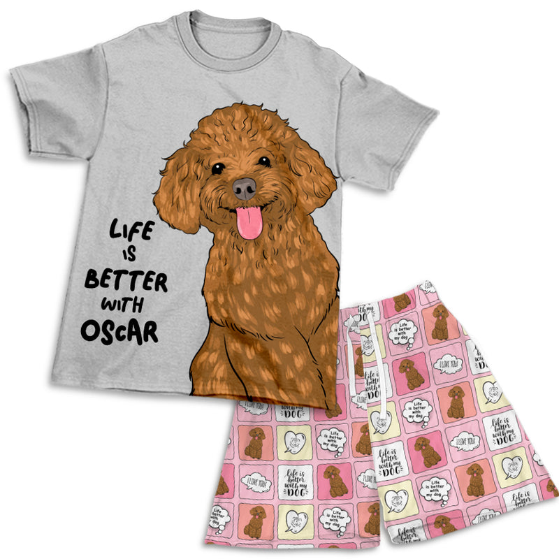 Life Is Better - Personalized Custom Short Pajama Set