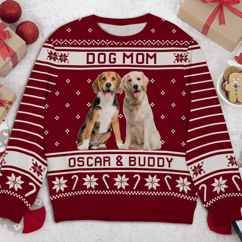 Merry Woofmas Photo - Personalized Custom All-Over-Print Sweatshirt