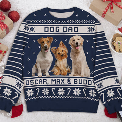 Merry Woofmas Photo - Personalized Custom All-Over-Print Sweatshirt