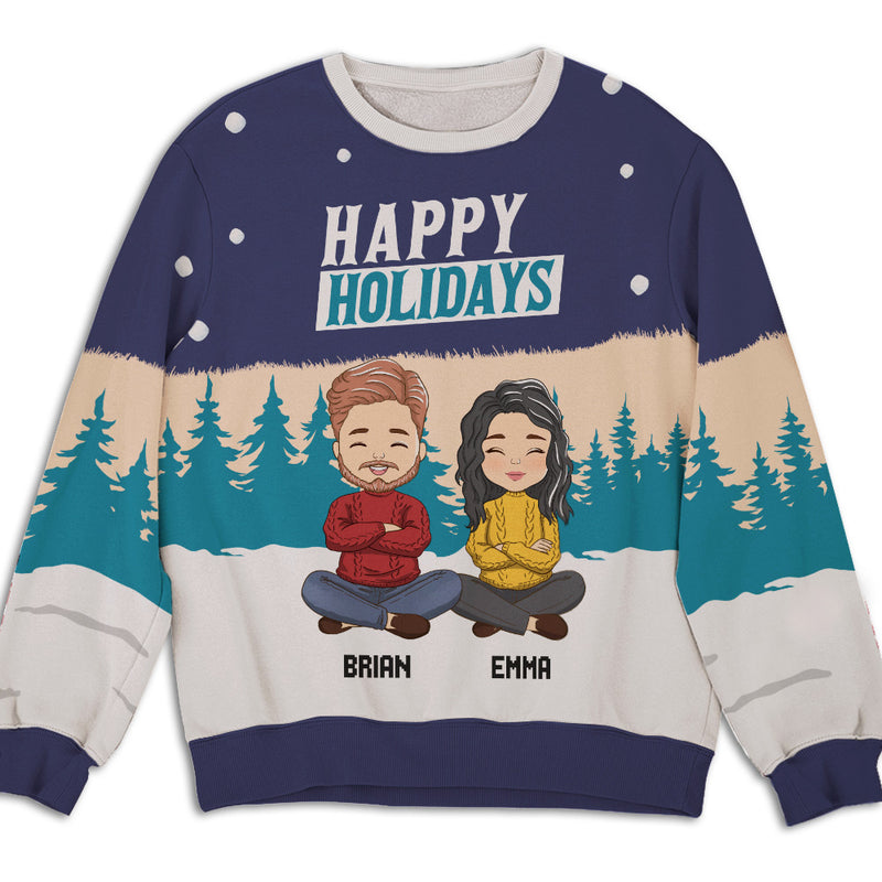 Holiday Sweatshirt - Personalized Custom All-Over-Print Sweatshirt