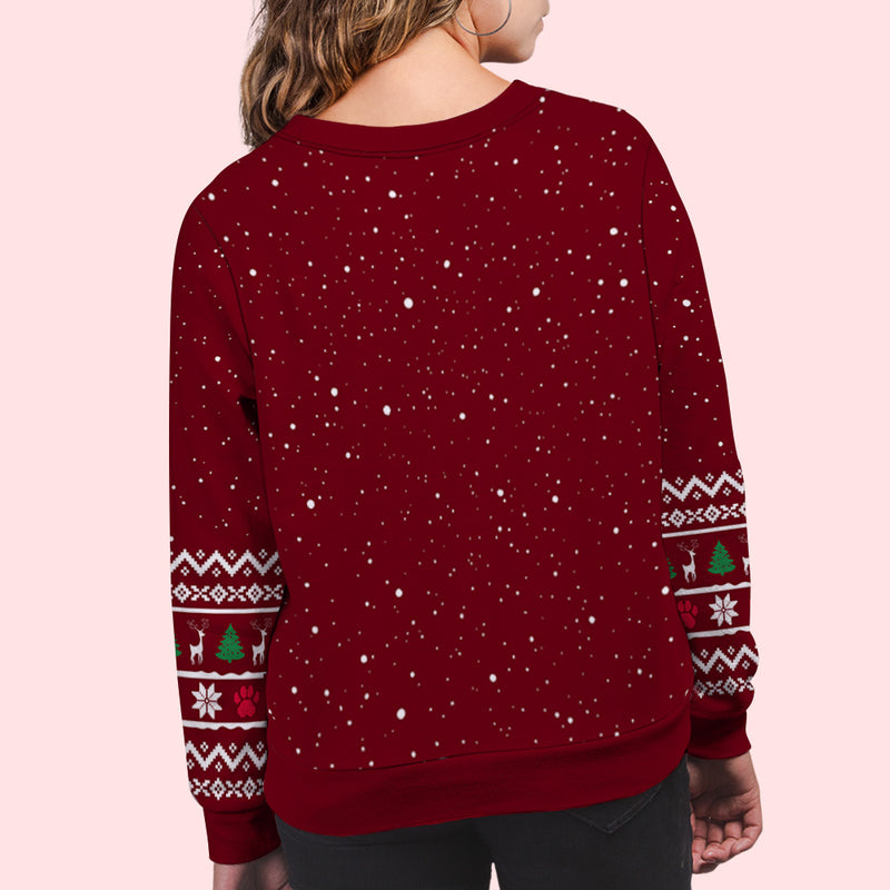 Favorite Hooman - Personalized Custom All-Over-Print Sweatshirt
