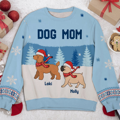 Dog Parents Mint - Personalized Custom All-Over-Print Sweatshirt