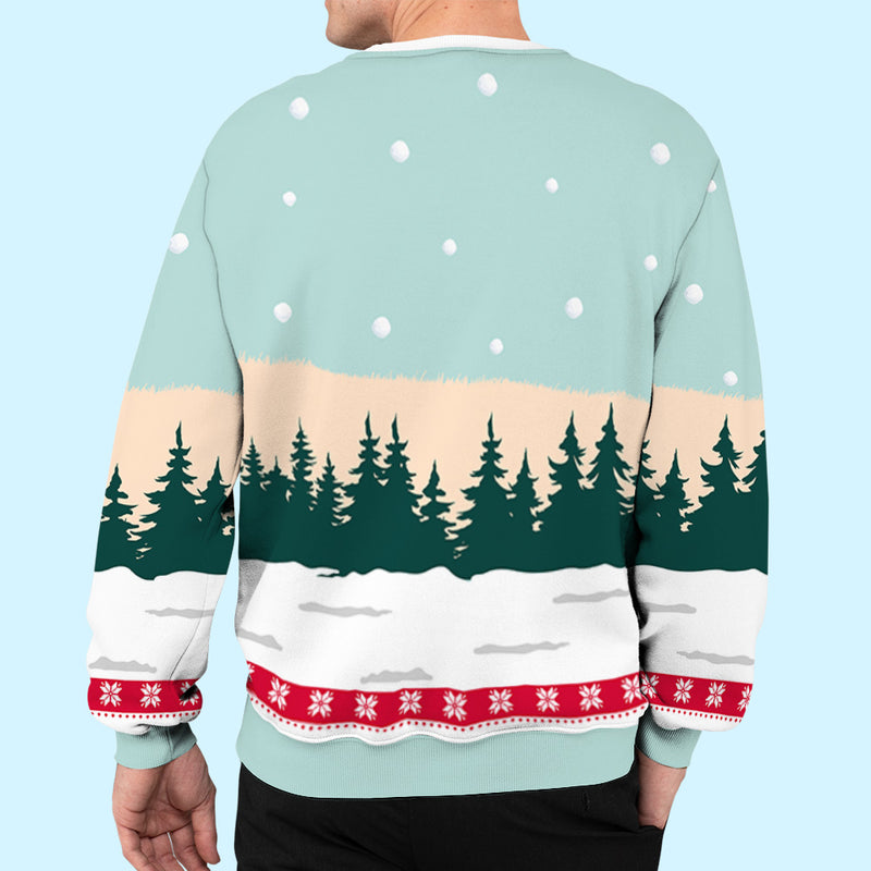 Cat Meowy Christmas - Personalized Custom All-Over-Print Sweatshirt