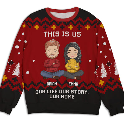Our Story - Personalized Custom All-Over-Print Sweatshirt